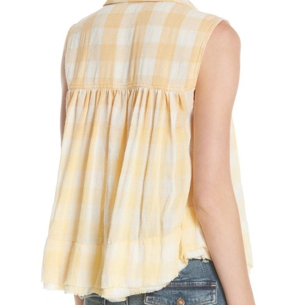 FREE PEOPLE Hey There Sunrise Button Front Shirt - Picture 3 of 12